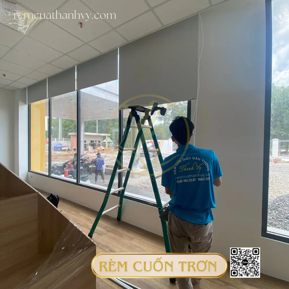 Rem cuon mau trang tron 1