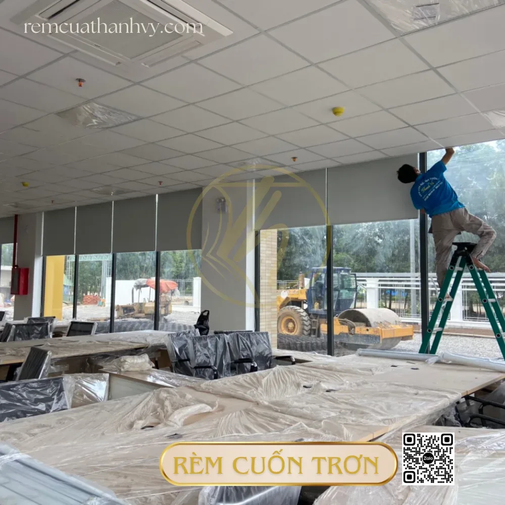 Rem cuon mau trang tron 13
