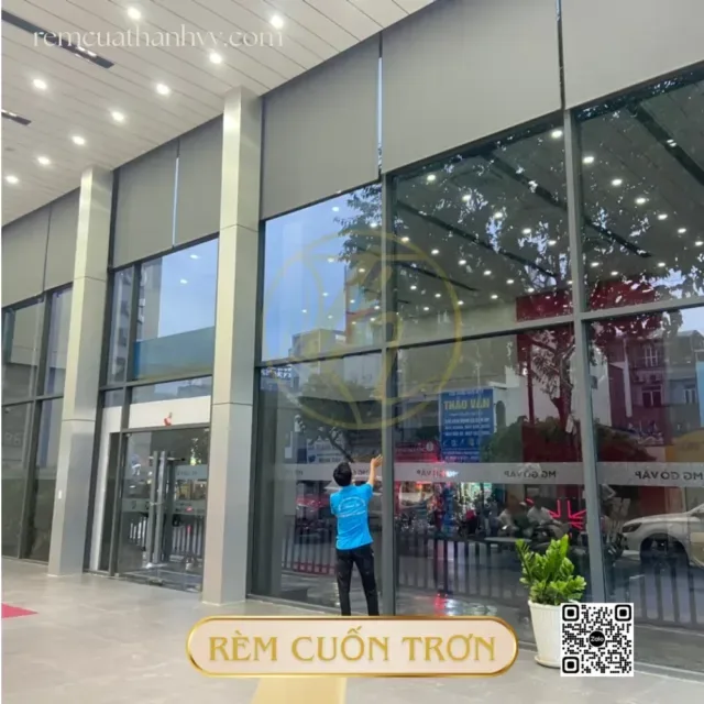 Rem cuon tron mau xam 7