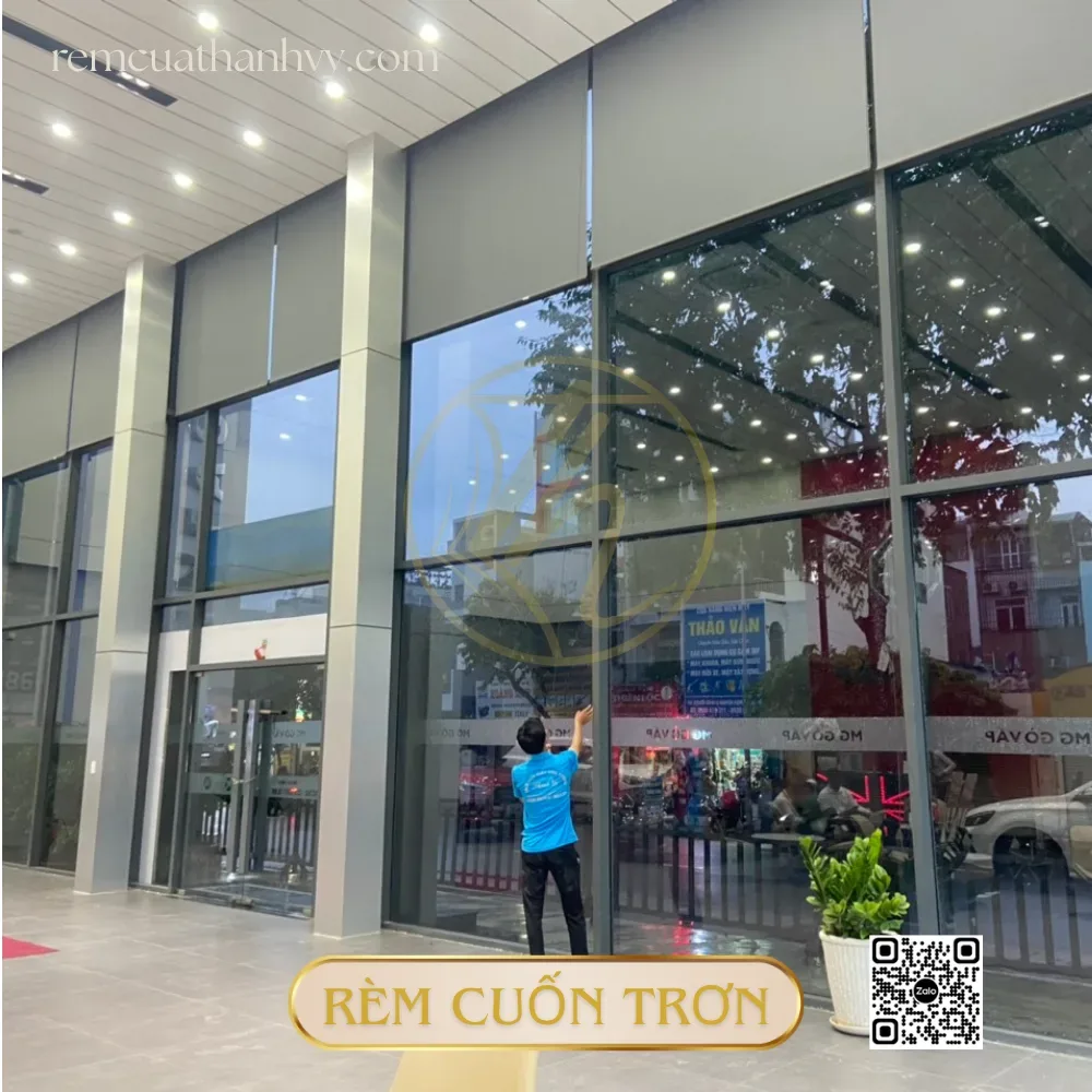 Rem cuon tron mau xam 7