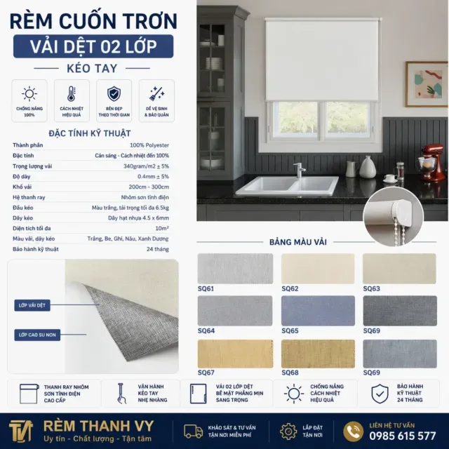 Rem cuon vai det 2 lop mau