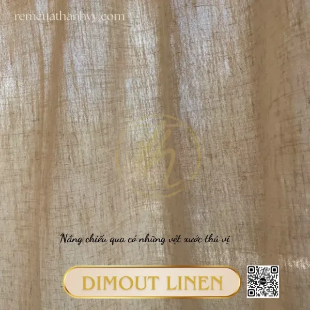 Rem dimout linen mau be tu nhien 9