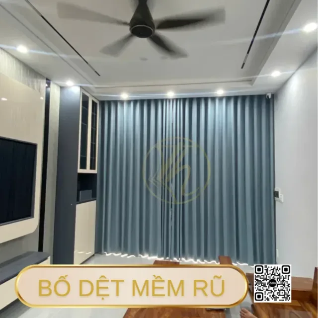 Rem vai bo xanh duong thanh lich can sang 6
