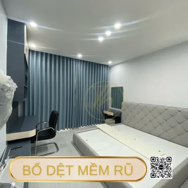Rem vai bo xanh duong thanh lich can sang 8