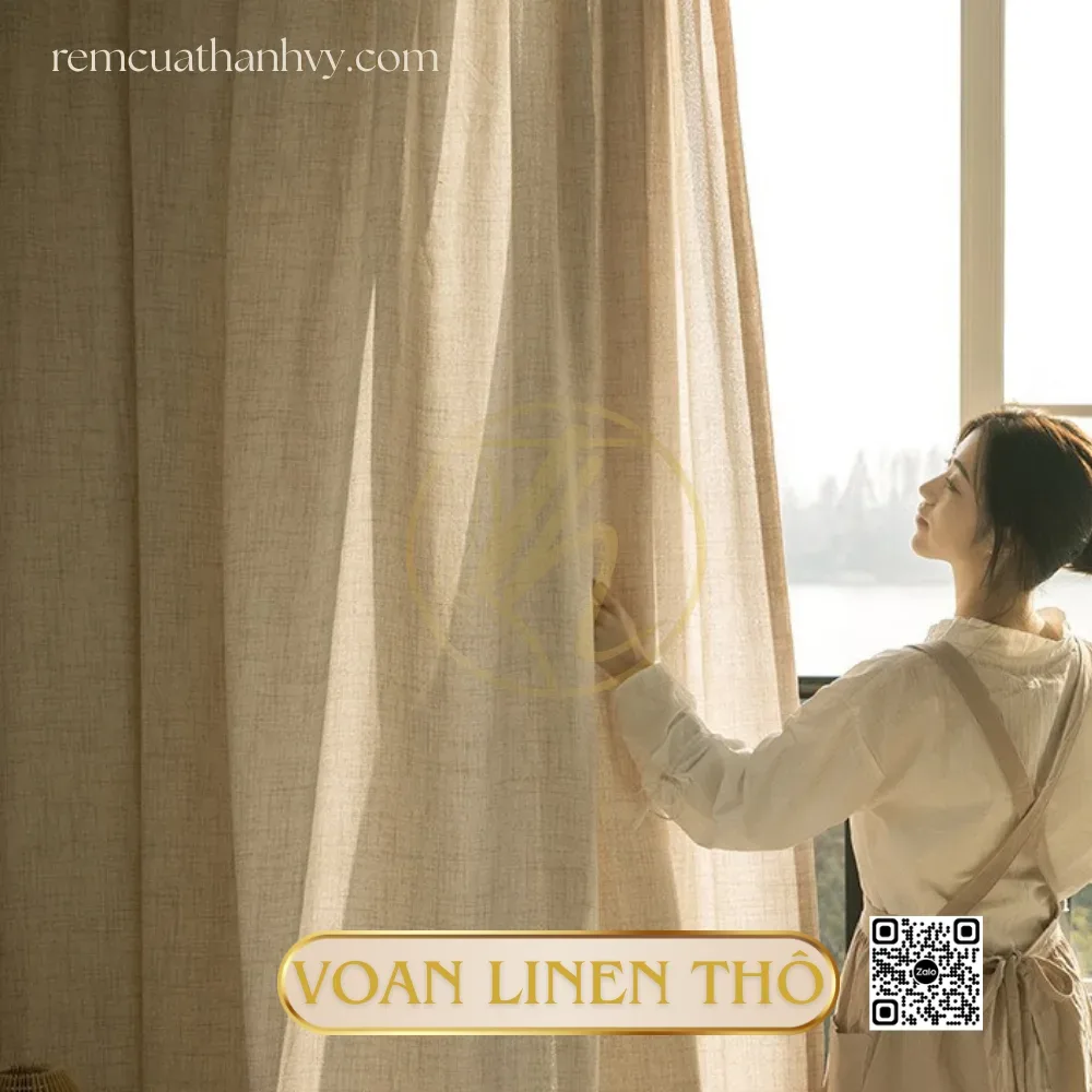 Linen fabric curtains – Gò Vấp Fabric Curtains: Made to Measure On-Site, Great Prices | Thanh Vy (sample 12)
