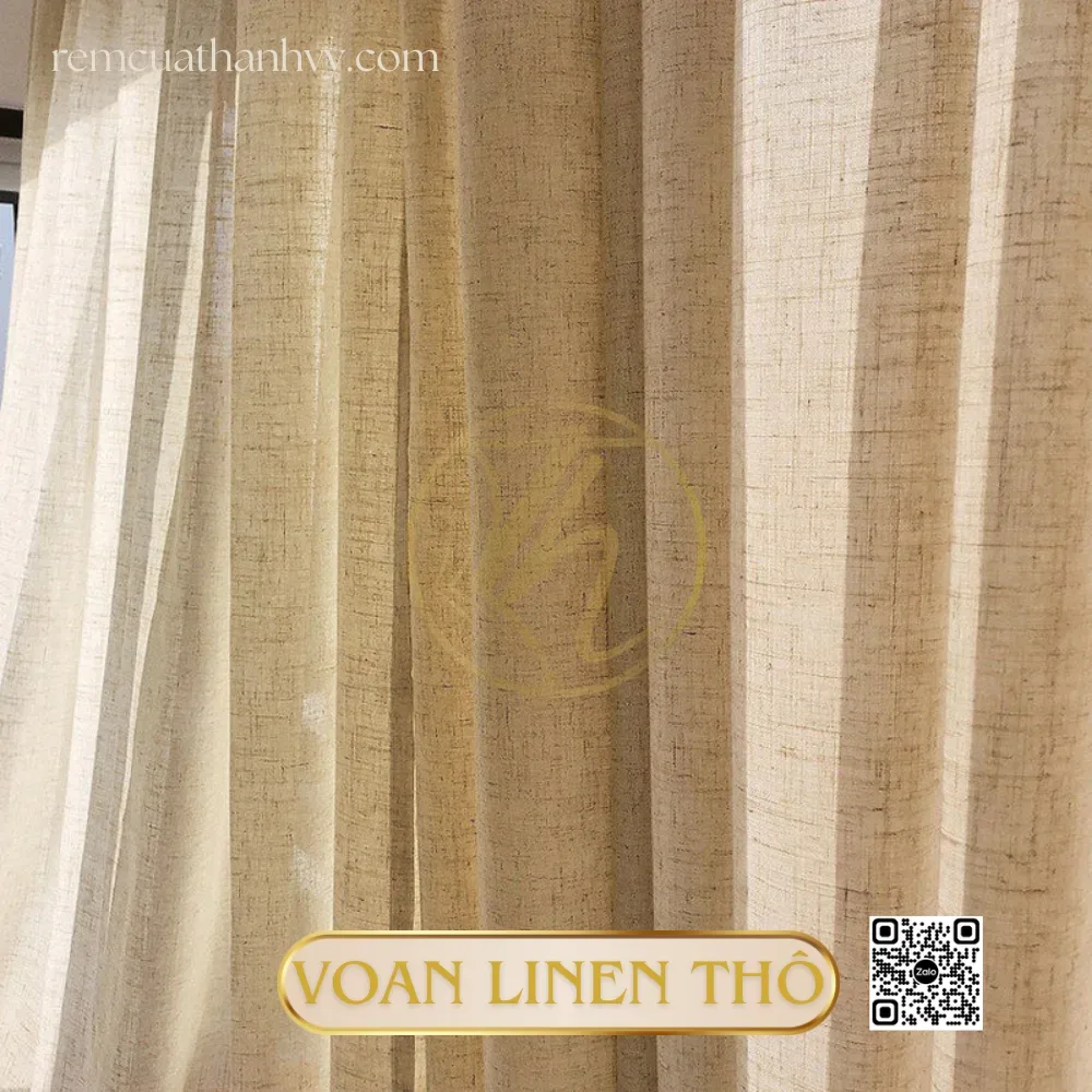 Linen fabric curtains – Rèm Vải Gò Vấp: On-Site Custom-Made, Great Prices | Thanh Vy (sample 15)