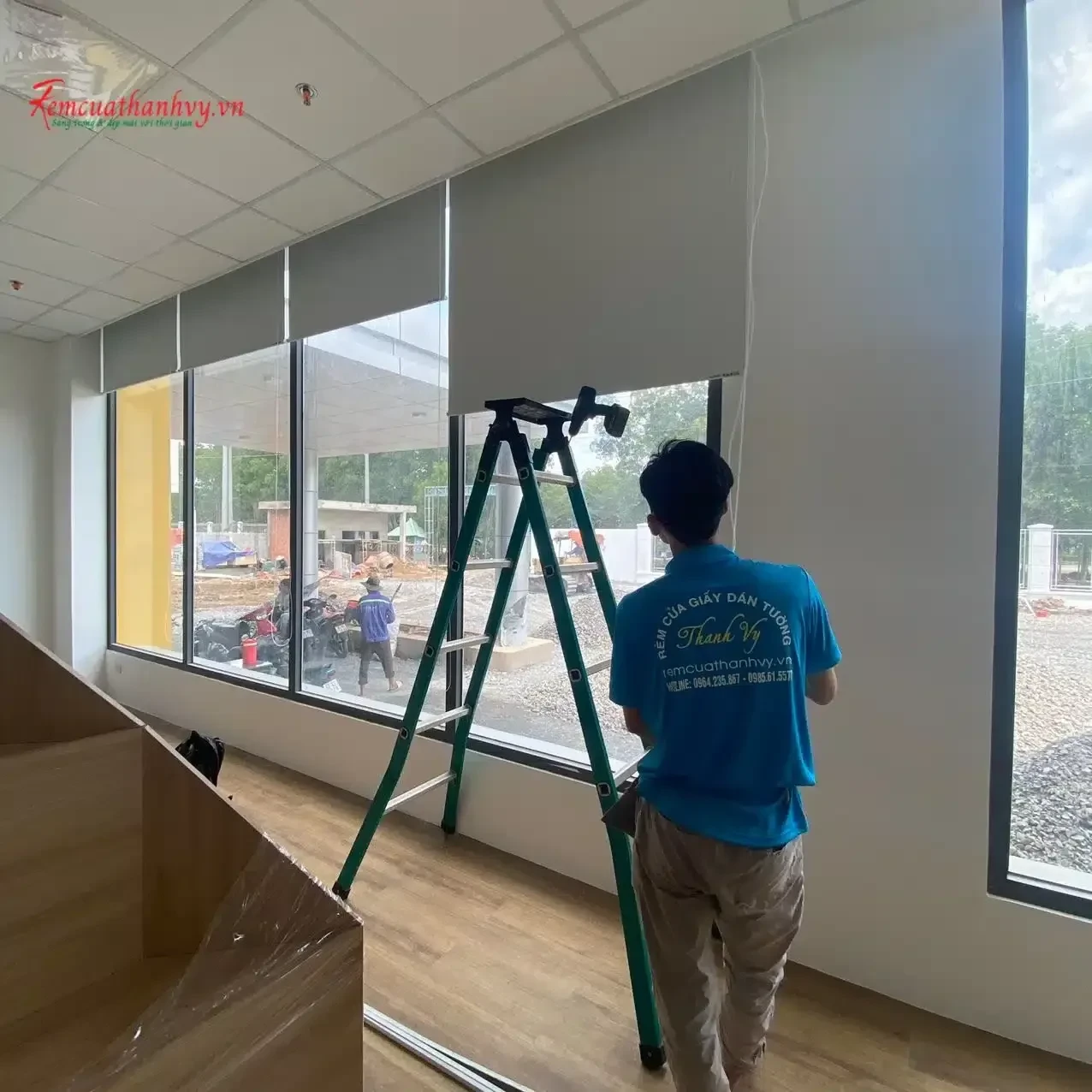 Công trình Rèm Cuốn Kín Sáng Văn Phòng An Thạnh, Bến Lức, Long An