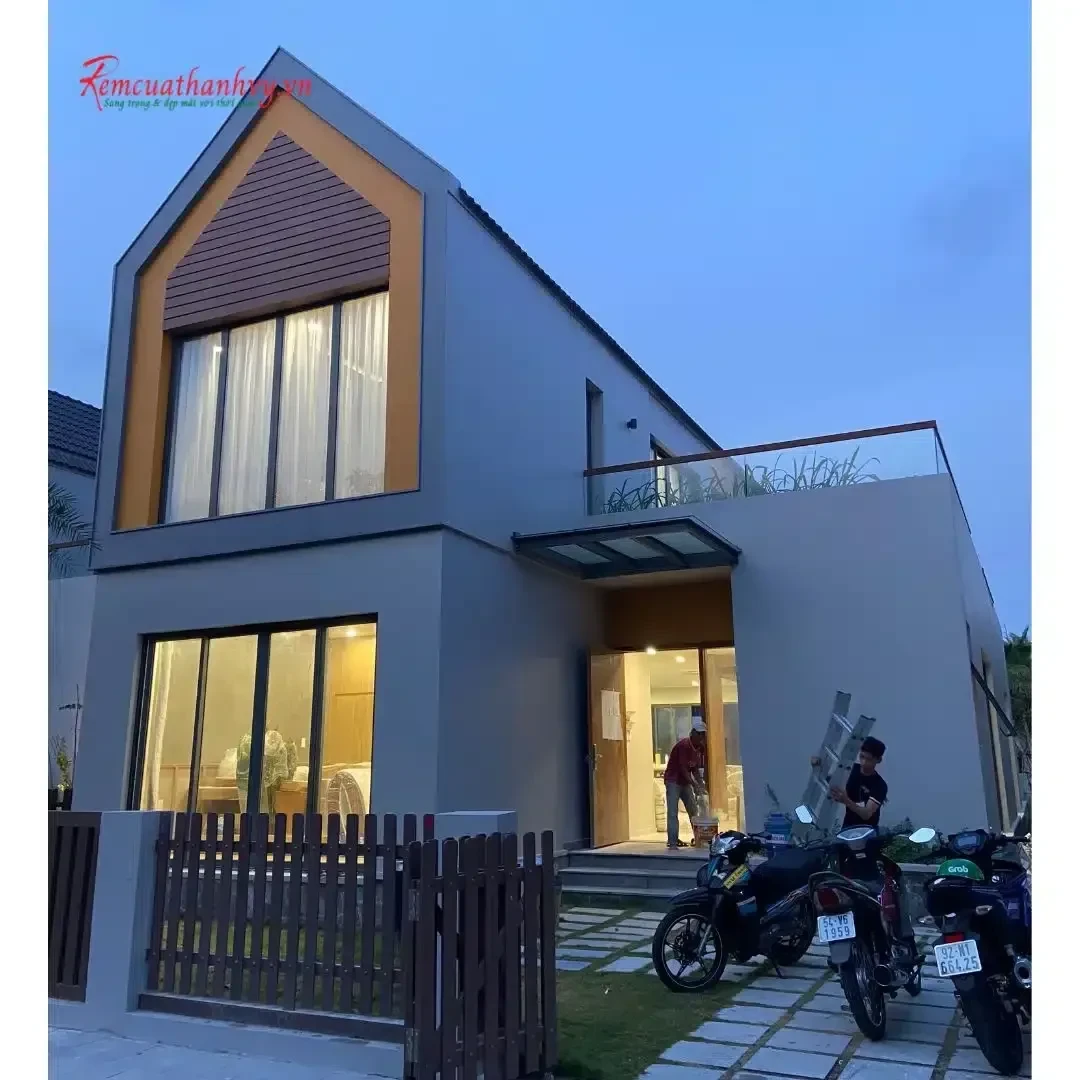 Công trình Rèm vải 2 lớp villa Hồ Tràm Vũng Tàu – Che nắng & riêng tư cao cấp