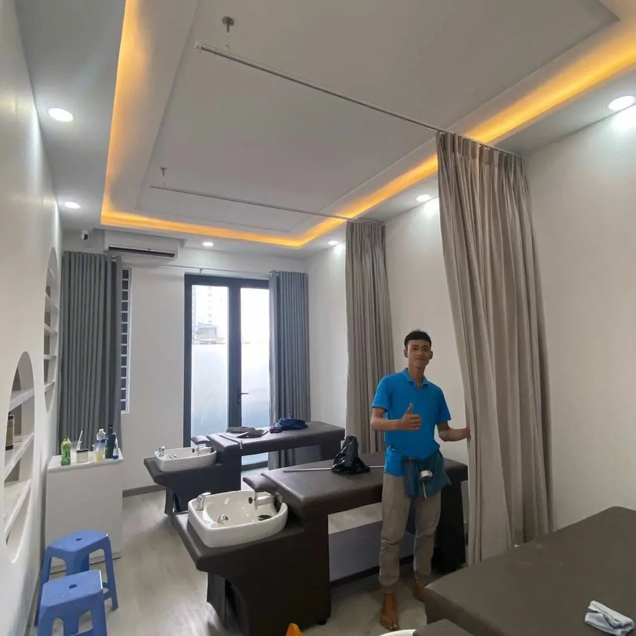 Công trình Rèm Vải Ngăn Spa Leblanc – Quận Tân Phú