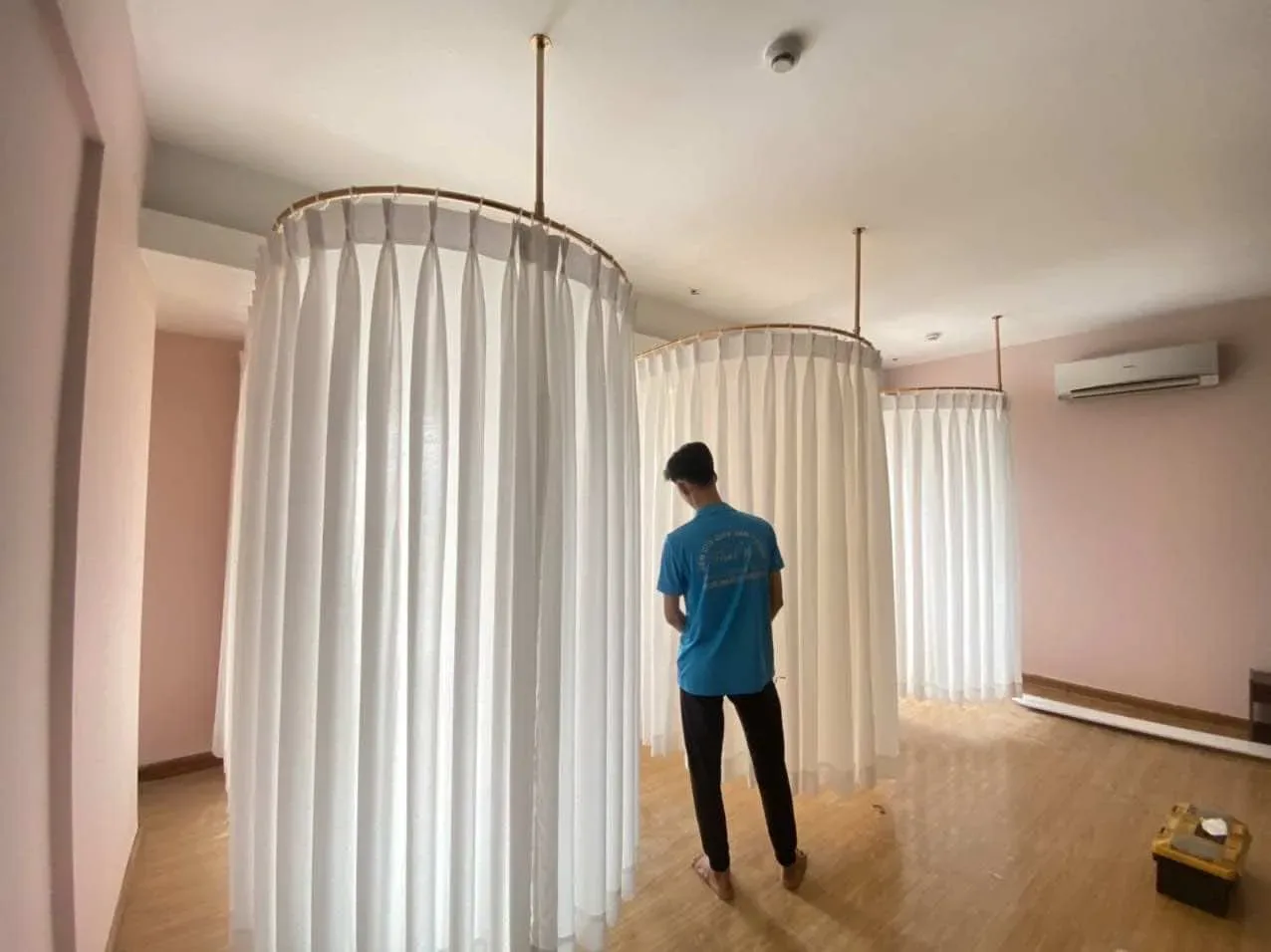 Công trình Rèm Vải Linen Spa Ehome 3 Bình Tân – Không Gian Riêng Tư Sang Trọng