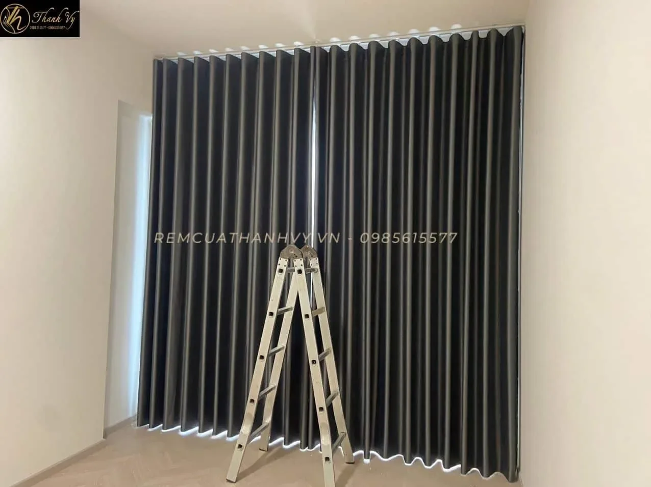 Công trình Rèm Vải 2 Lớp Đen-Trắng Chung Cư Masteri Centre Point Quận 9