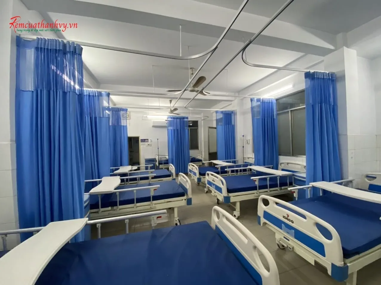 Công trình Rèm Y Tế Lùa Xanh Dương – Bệnh Viện Quốc Ánh TPHCM