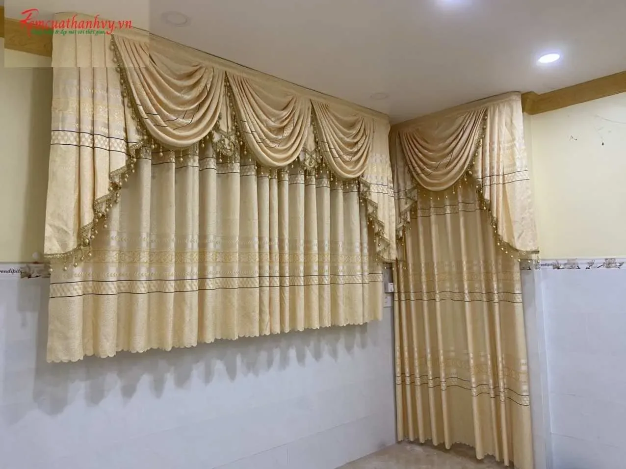 Công trình Rèm Sò Nữ Hoàng Phòng Hội Trường – Chùa Liên Hoa Bình Tân