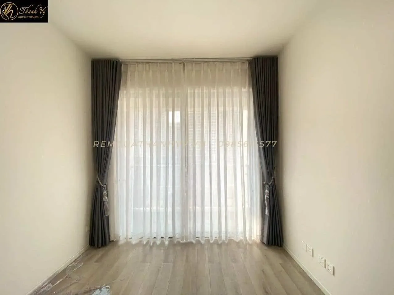 Công trình Rèm Vải 2 Lớp Đen-Trắng Chung Cư Masteri Centre Point Quận 9