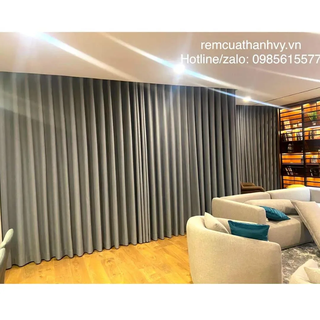 Công trình Rèm vải hai lớp Penthouse Phú Nhuận: kiểm soát ánh sáng & riêng tư