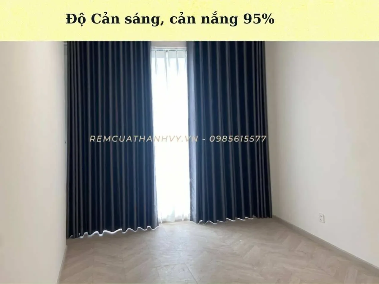 Công trình Rèm Vải 2 Lớp Đen-Trắng Chung Cư Masteri Centre Point Quận 9
