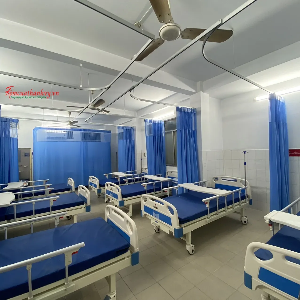 Công trình Rèm Y Tế Lùa Xanh Dương – Bệnh Viện Quốc Ánh TPHCM