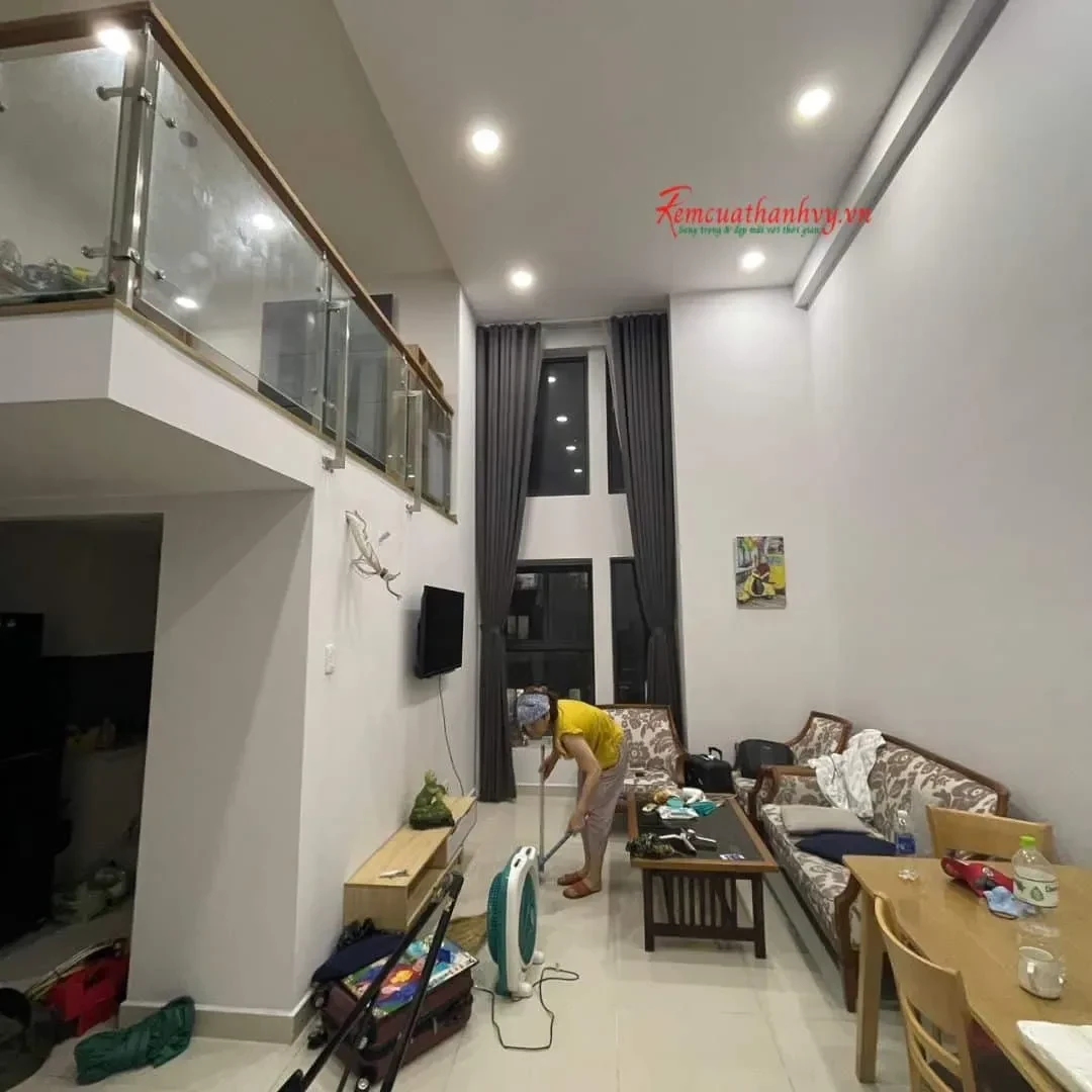 Công trình Rèm Vải 2 Lớp Thông Tầng Chung Cư La Astoria, TP. Thủ Đức