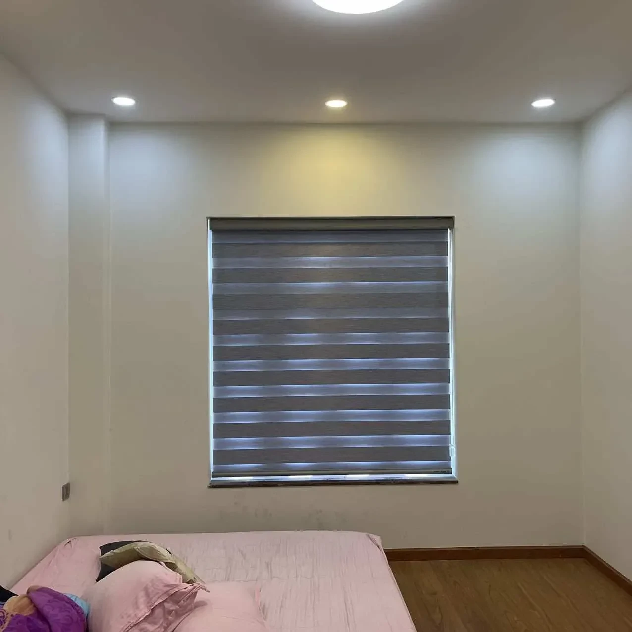 Công trình Rèm Vải Xám Đậm & Zebra Blinds – Nhà Phố Thảo Điền, Quận 2