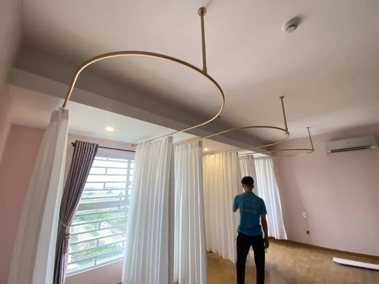 Công trình Rèm Vải Linen Spa Ehome 3 Bình Tân – Không Gian Riêng Tư Sang Trọng