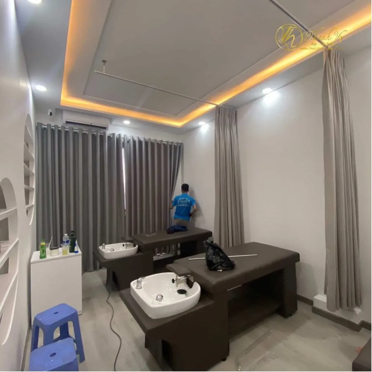 Công trình Rèm Vải Ngăn Spa Leblanc – Quận Tân Phú