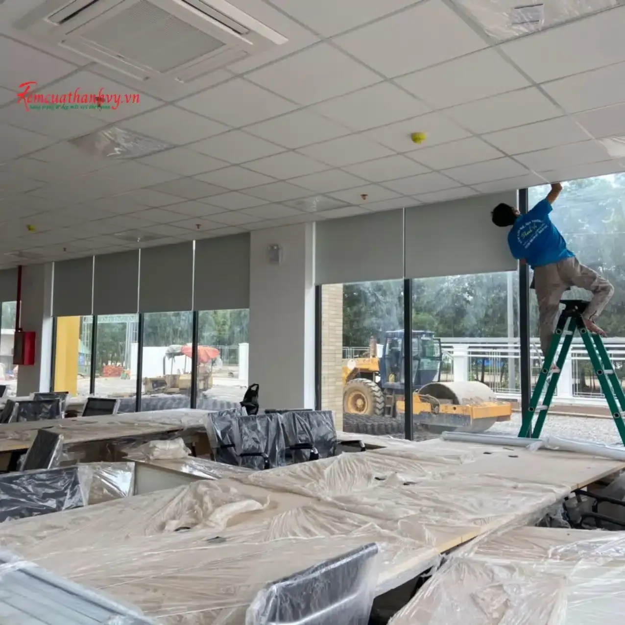 Công trình Rèm Cuốn Kín Sáng Văn Phòng An Thạnh, Bến Lức, Long An
