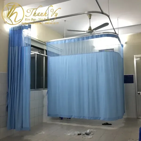 Công trình Rèm Y Tế Lùa Xanh Dương – Bệnh Viện Quốc Ánh TPHCM