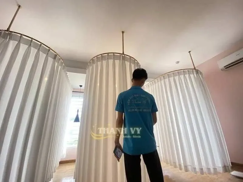 Công trình Rèm Vải Linen Spa Ehome 3 Bình Tân – Không Gian Riêng Tư Sang Trọng