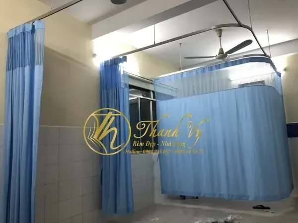 Công trình Rèm Y Tế Lùa Xanh Dương – Bệnh Viện Quốc Ánh TPHCM